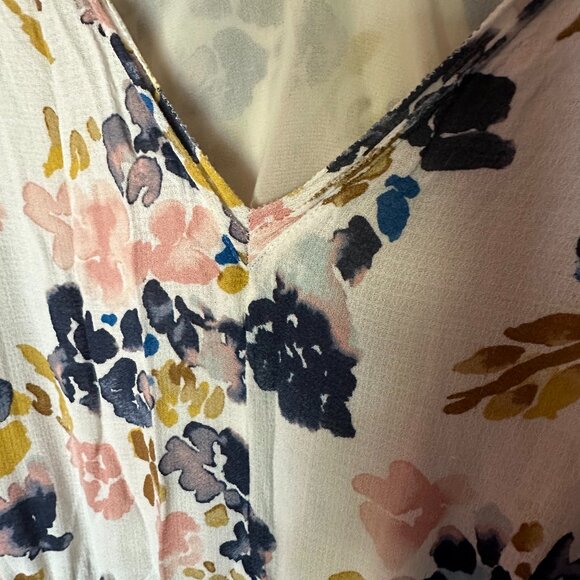 Lucky Brand | Chiffon Floral Sleeveless Maxi Dress - Picture 3 of 6